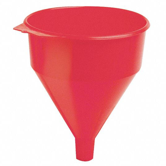 FUNNEL KING Spout Funnel with Screen: Polyethylene, 192 fl oz Fluid ...