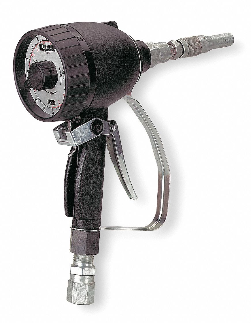 LINCOLN, Manual, Steel, Analog Oil Meter 6Y8803866 Grainger