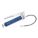 MANUAL GREASE GUN, LEVER-GRIP HANDLE, CARTRIDGE LOAD, FLEX NOZZLE, VARIABLE STROKE, BLUE, 14 OZ