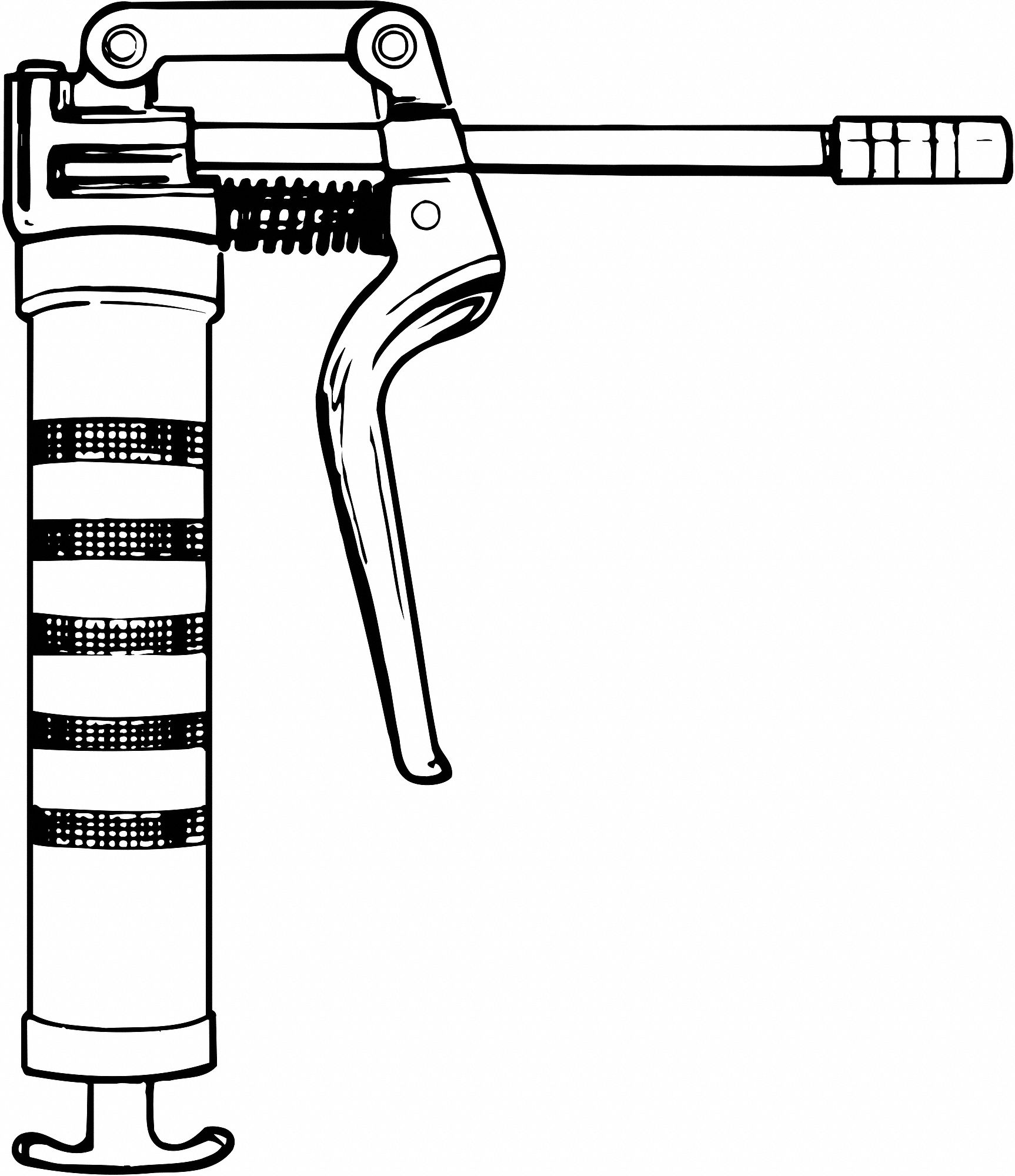 Mini Grease Gun Loading, Nozzle Grainger