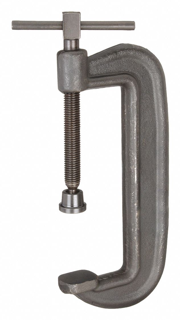 WILTON, Extra Heavy Duty, Flat, CClamp 6YA88108 Grainger