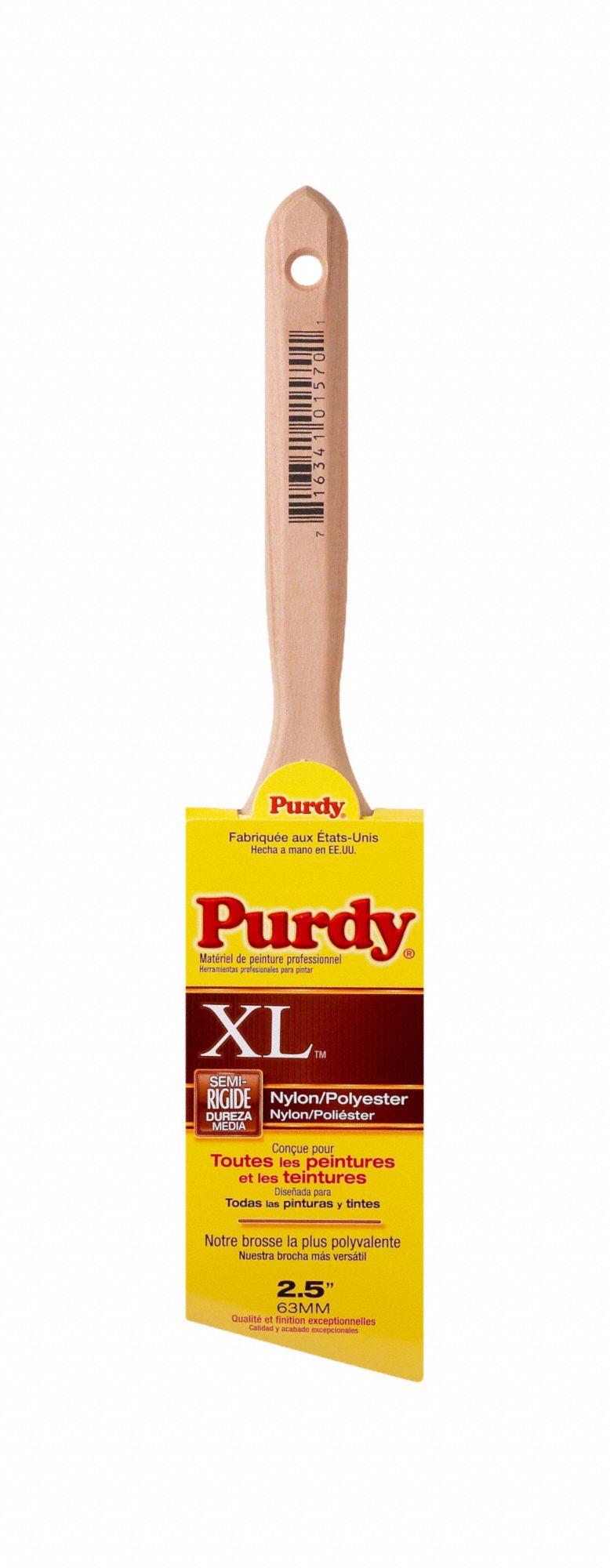 BRUSH,2.5,ANGLESASH,PET/NY LON,2 15/16 L