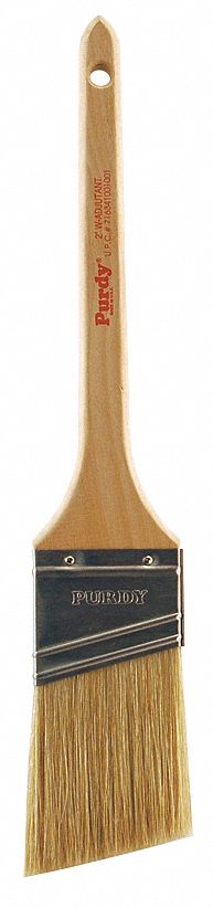 Paint Brush: Angle Sash Brush, 2 in, Natural, China Hair