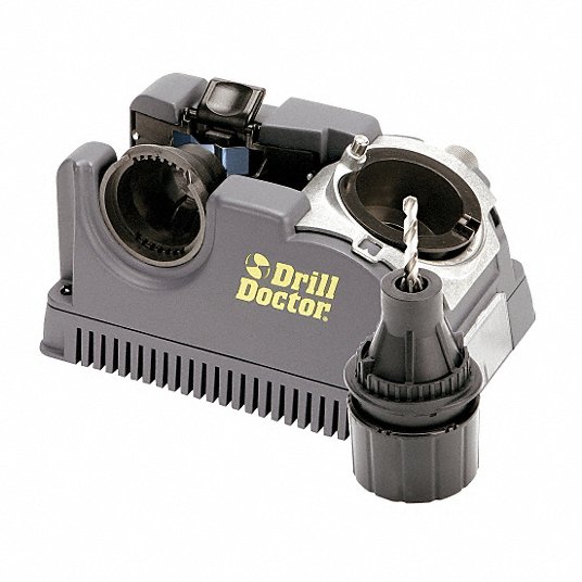 Drill Bit Sharpener: Diamond 180 Grit, Benchtop, 118°and 135° Point Angle Sharpened