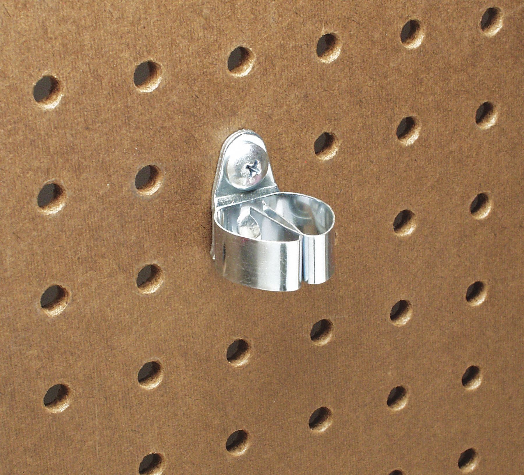 DURAHOOK Steel Standard Spring Clip, Screw In Mounting Type, Silver