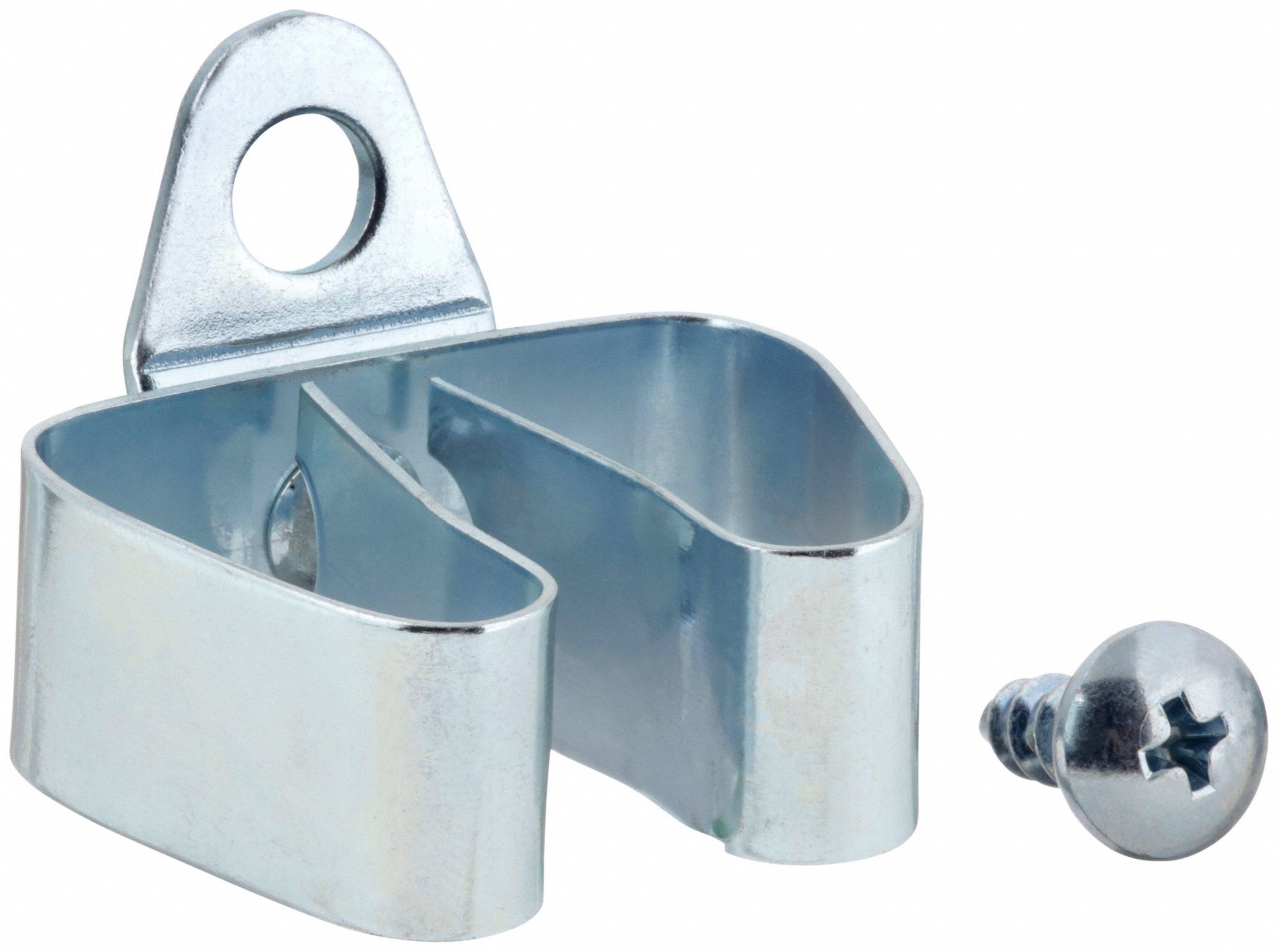 Standard Spring Clip: 1/8 in_1/4 in Peg Hole, For 1 in Pegboard Hole Spacing, 10 PK