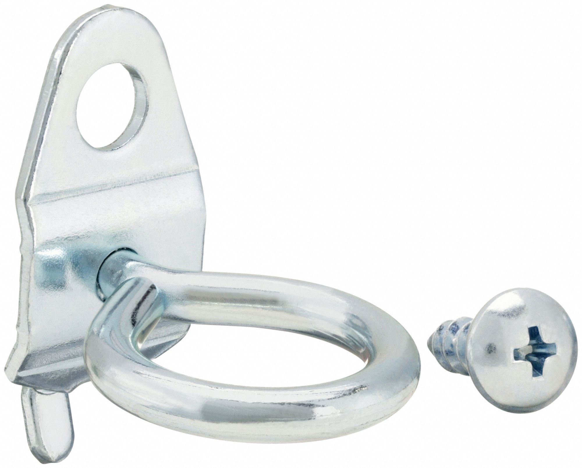 Single Ring Tool Holder: 1/8 in_1/4 in Peg Hole, 1 1/2 in x 1 in x 1 3/4 in, 10 PK