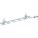 MULTI-PRONG TOOL HOLDER, ⅛ IN/1/4 IN PEG HOLE, SCREW-IN, SURFACE, SILVER, 5 PK