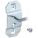 SINGLE ROD PEGBOARD HOOK, 1¾ IN X 1 IN, SCREW-IN, SURFACE, SILVER, 6YB83