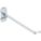 SINGLE ROD PEGBOARD HOOK, 8½ IN X 1 IN, SCREW-IN, SURFACE, SILVER, 30 °  BEND