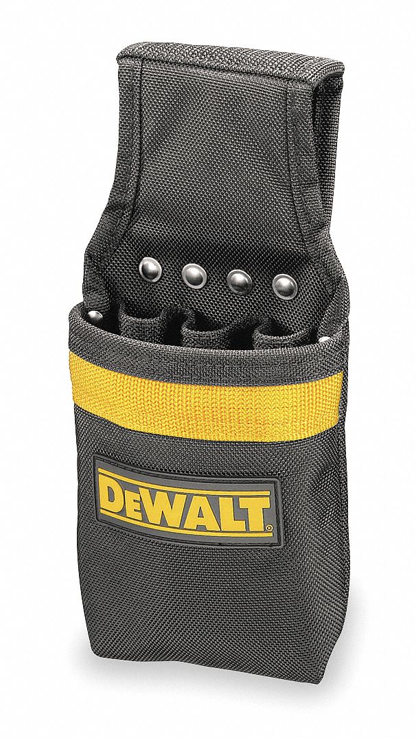 DEWALT Black w/Yellow Trim Technician Tool Pouch, Heavy Duty Ballistic