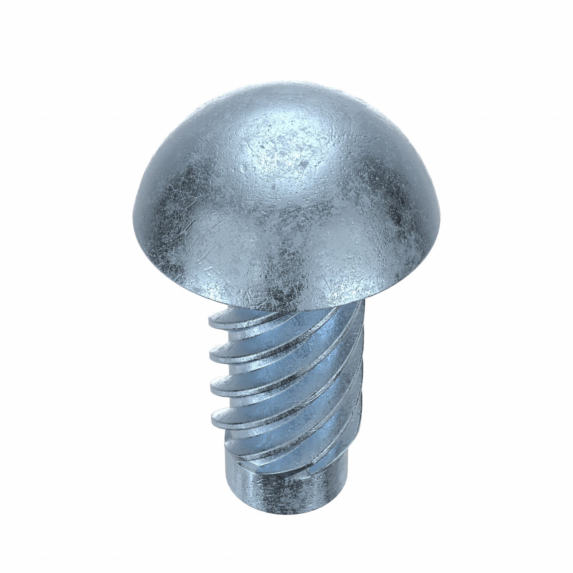 U-Drive Screw: 9/64 in Shoulder Dia, 5/16 in Lg, Round, Type U, Steel, Zinc Plated, 0.109 in Head Ht