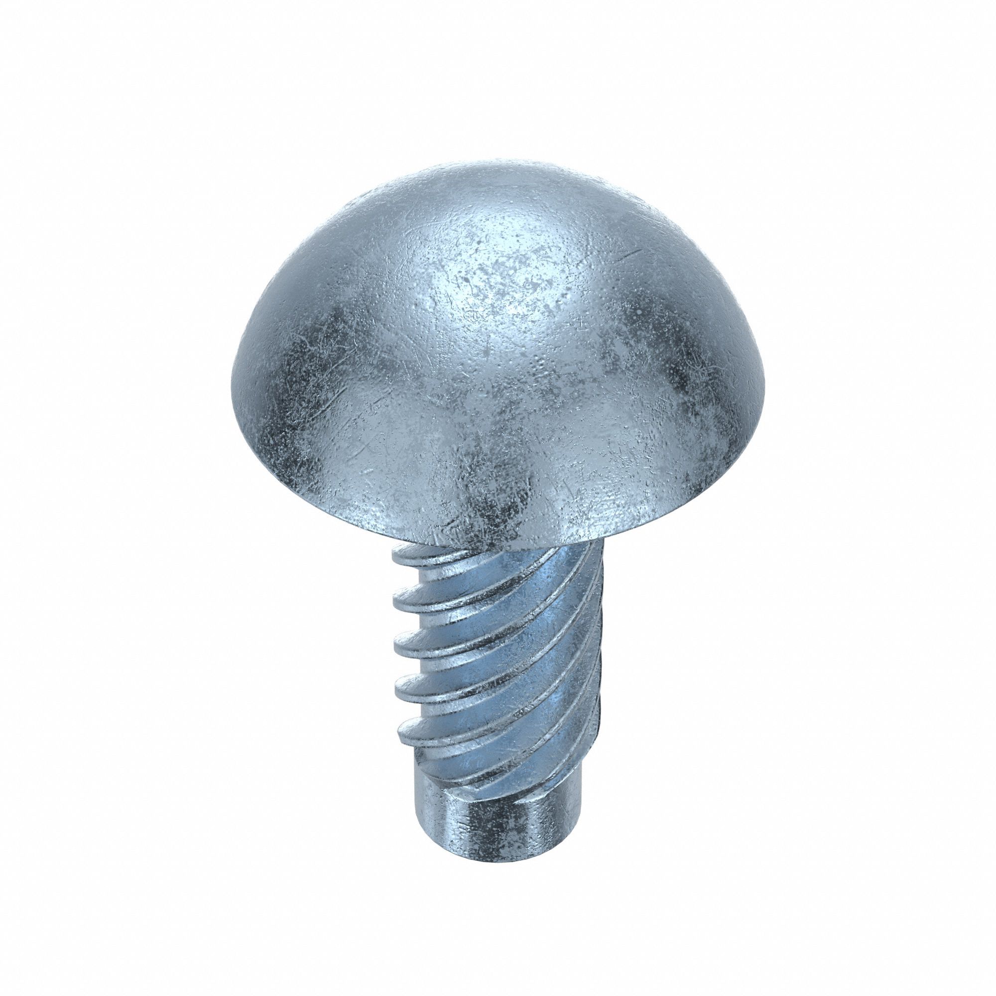 U-Drive Screw: 7/64 in Shoulder Dia, 5/16 in Lg, Round, Type U, Steel, Zinc Plated, 0.109 in Head Ht