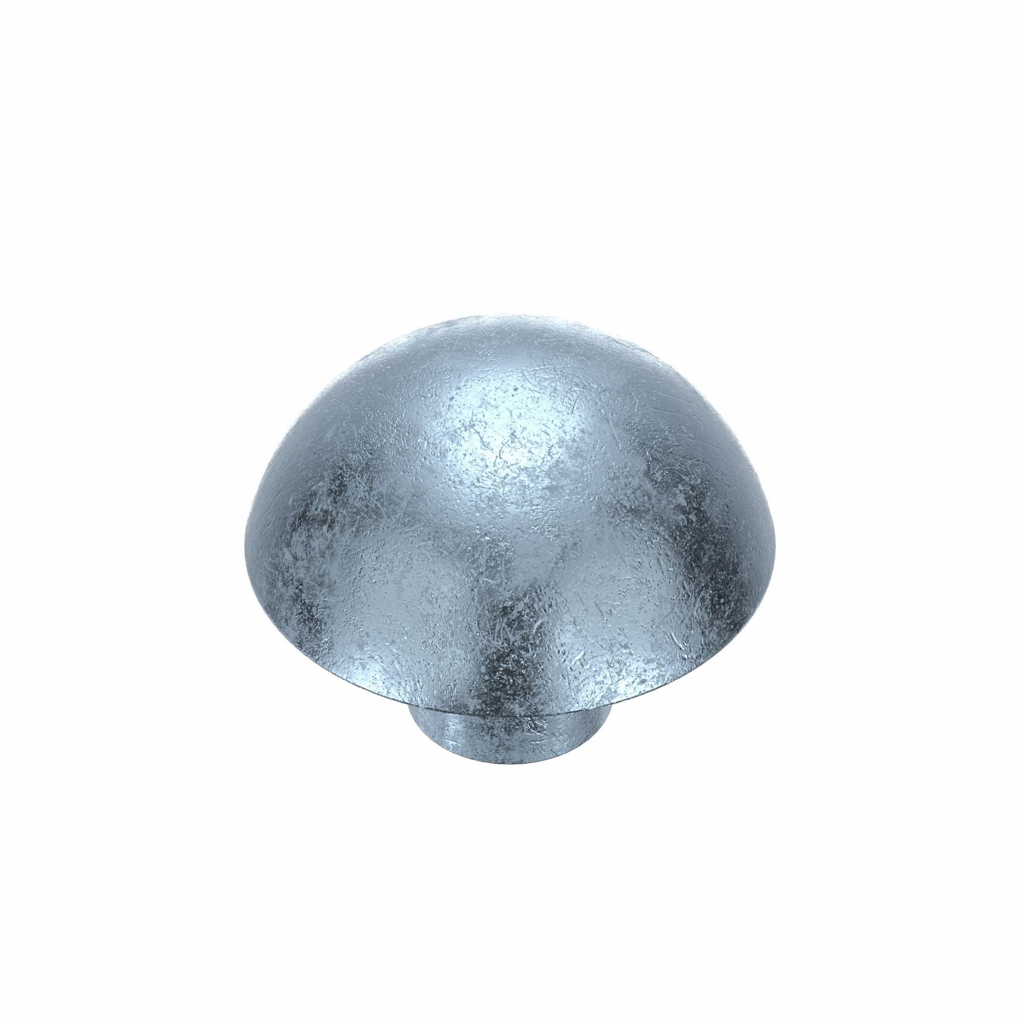 U-Drive Screw: 5/32 in Shoulder Dia, 1/8 in Lg, Round, Type U, Steel, Zinc Plated, 0.125 in Head Ht