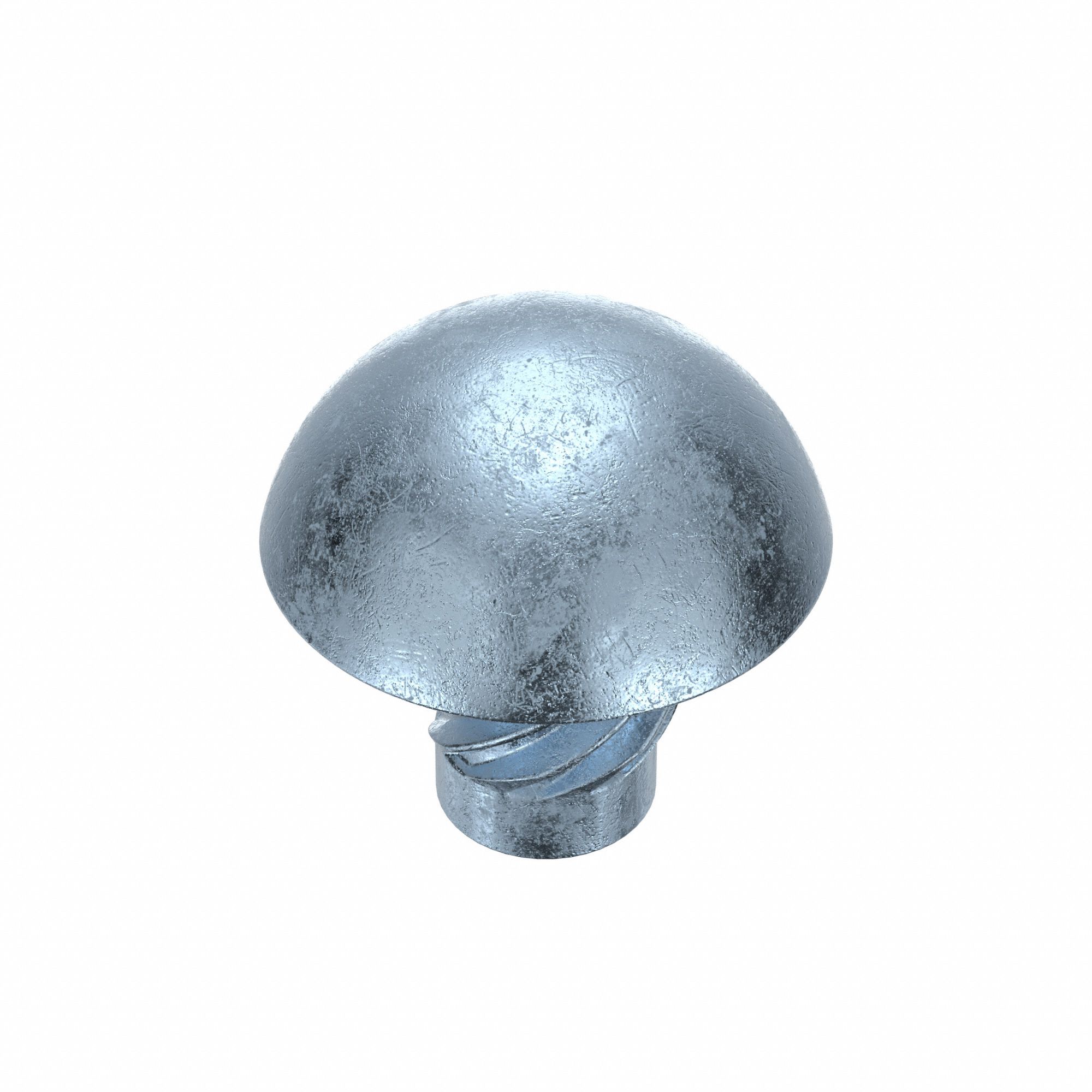 U-Drive Screw: 5/32 in Shoulder Dia, 3/16 in Lg, Round, Type U, Steel, Zinc Plated, 0.125 in Head Ht