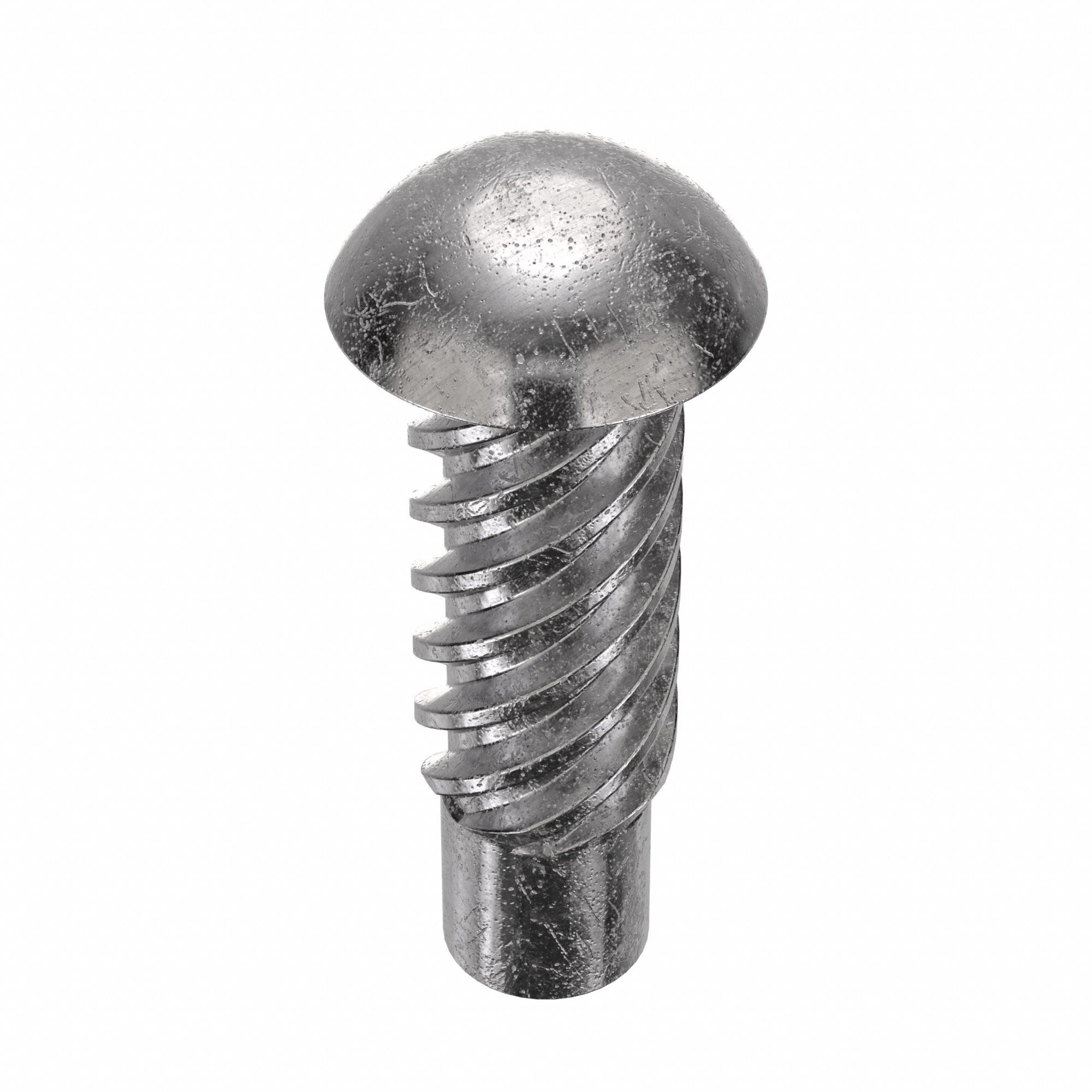 U-Drive Screw: 1/16 in Shoulder Dia, 3/16 in Lg, Round, Type U, 18-8 Stainless Steel, Plain