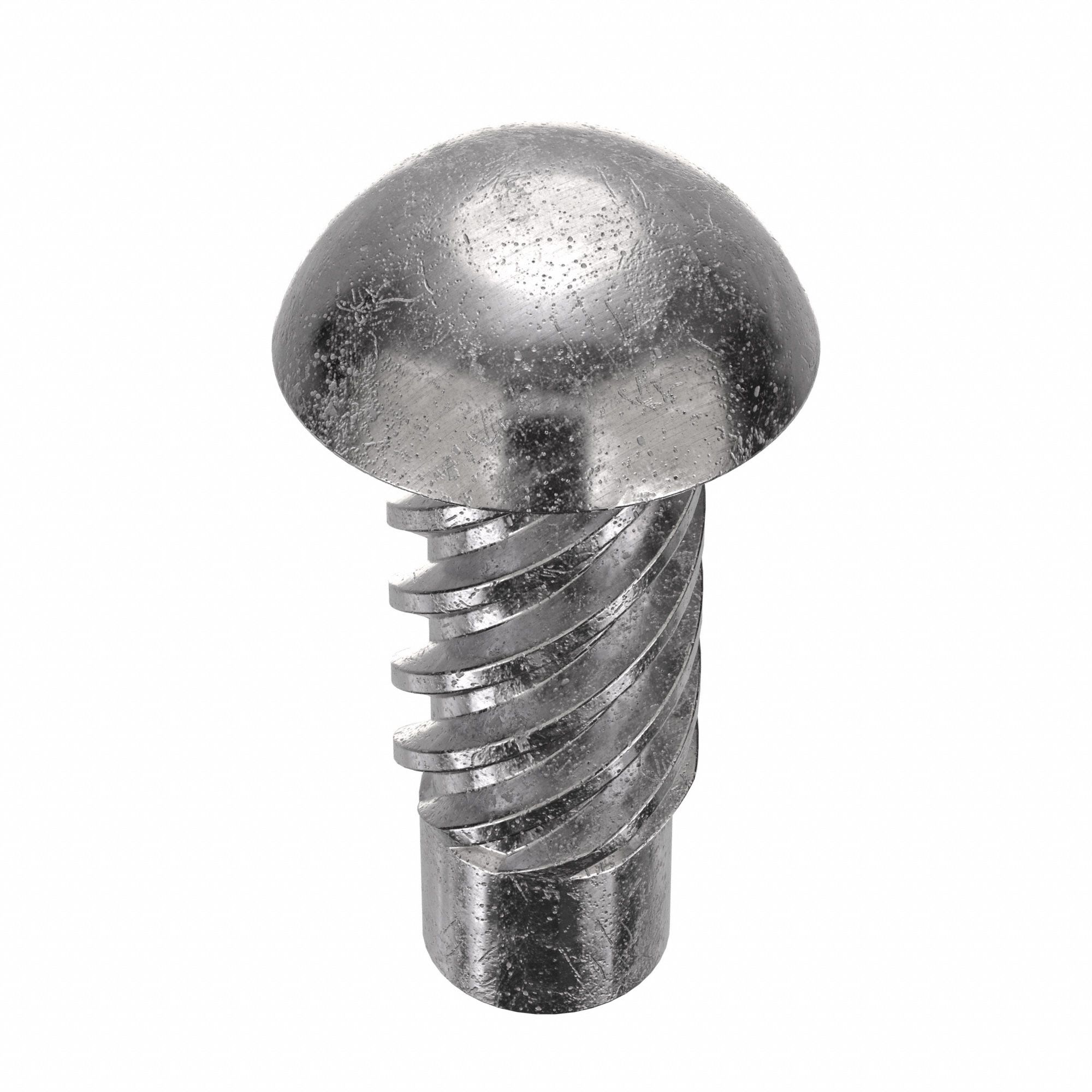 U-Drive Screw: 5/64 in Shoulder Dia, 3/16 in Lg, Round, Type U, 18-8 Stainless Steel, Plain