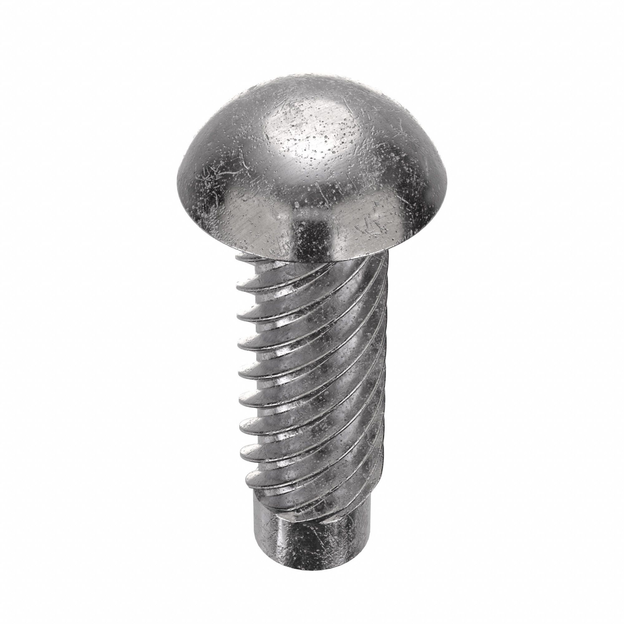 U-Drive Screw: 3/32 in Shoulder Dia, 5/16 in Lg, Round, Type U, 18-8 Stainless Steel, Plain