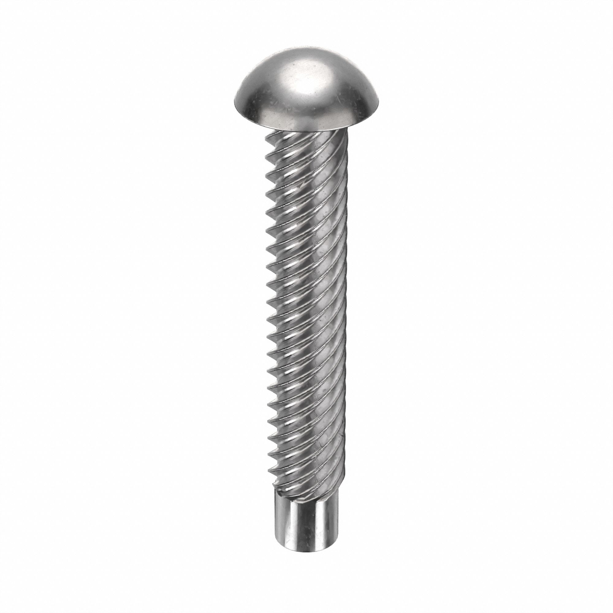 U-Drive Screw: 3/32 in Shoulder Dia, 5/8 in Lg, Round, Type U, 18-8 Stainless Steel, Plain
