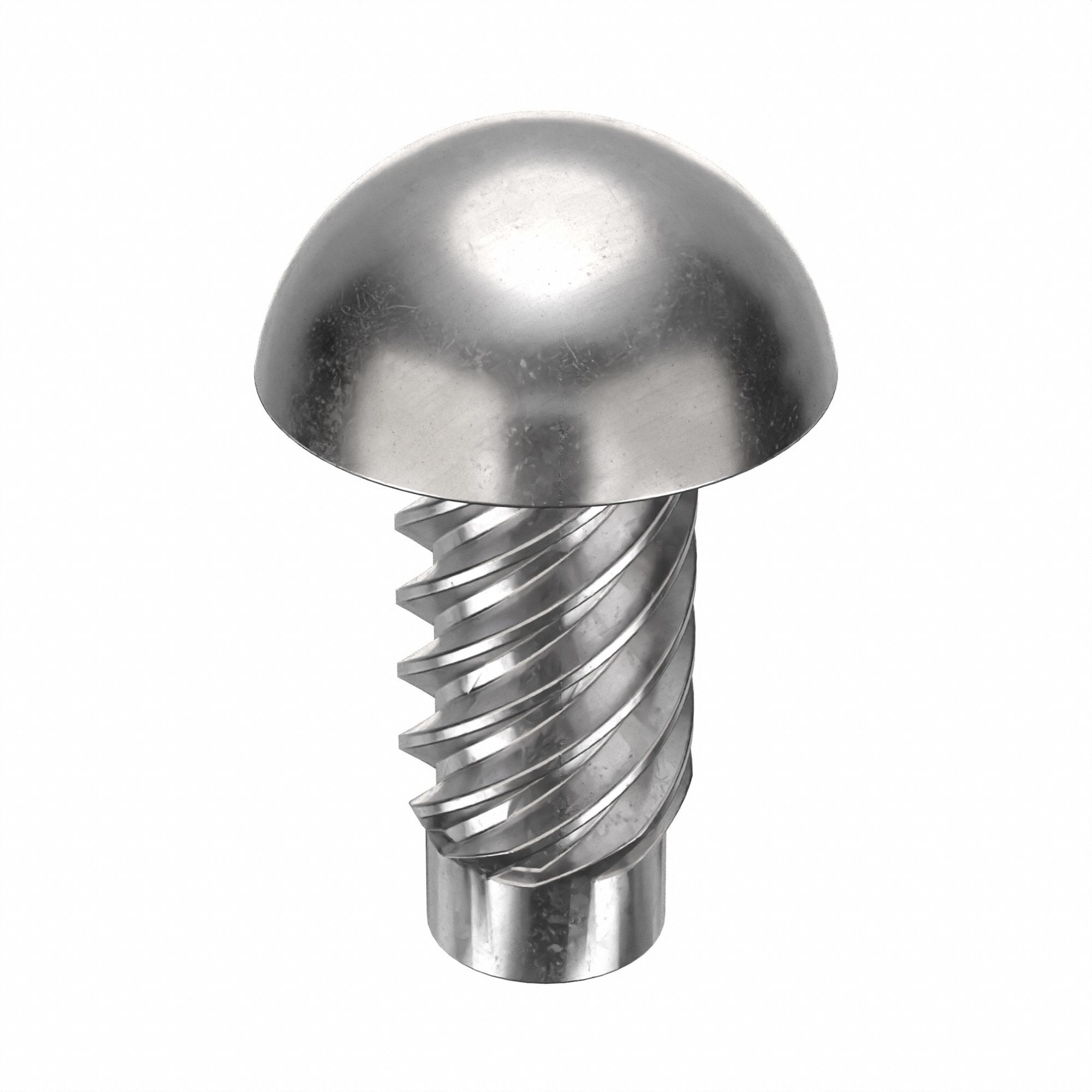 U-Drive Screw: 7/64 in Shoulder Dia, 1/4 in Lg, Round, Type U, 18-8 Stainless Steel, Plain