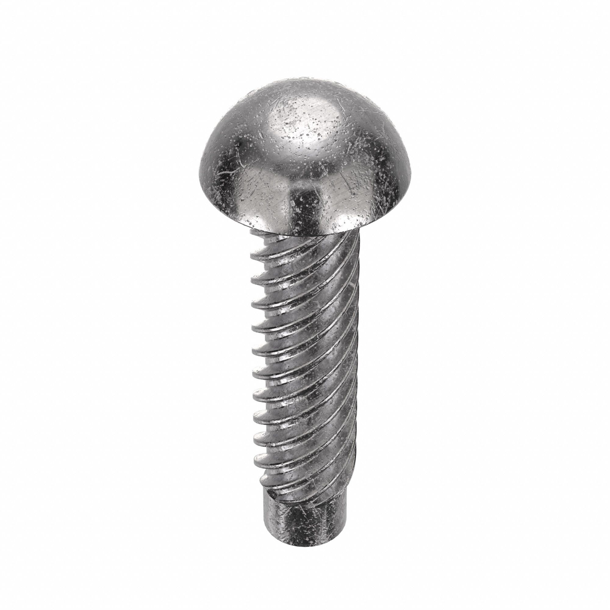 U-Drive Screw: 7/64 in Shoulder Dia, 1/2 in Lg, Round, Type U, 18-8 Stainless Steel, Plain