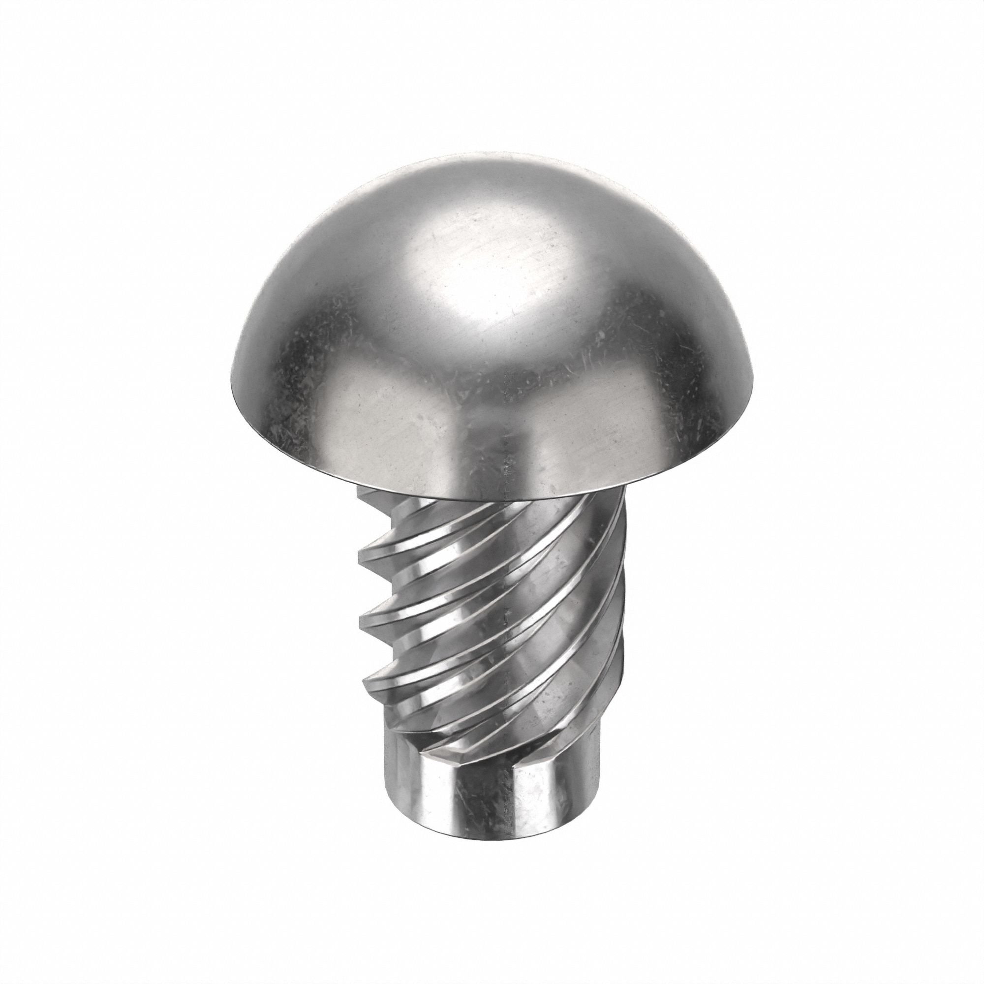 U-Drive Screw: 9/64 in Shoulder Dia, 1/4 in Lg, Round, Type U, 18-8 Stainless Steel, Plain