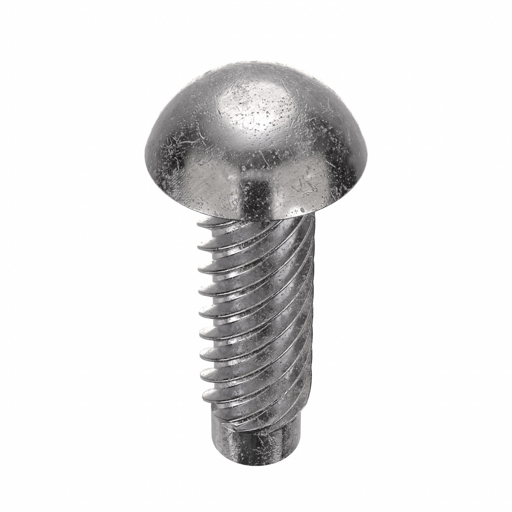 U-Drive Screw: 5/32 in Shoulder Dia, 1/2 in Lg, Round, Type U, 18-8 Stainless Steel, Plain