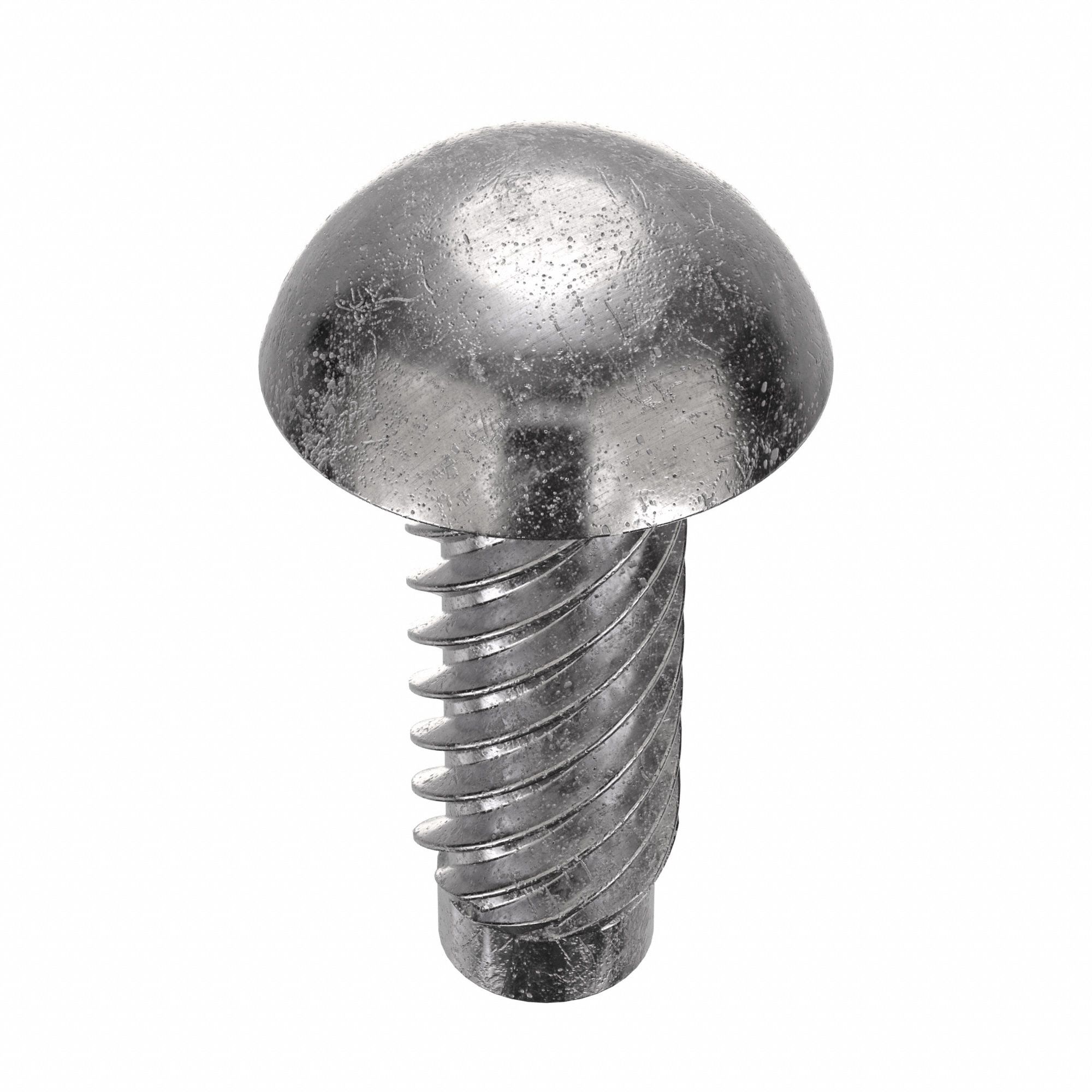 U-Drive Screw: 3/16 in Shoulder Dia, 1/2 in Lg, Round, Type U, 18-8 Stainless Steel, Plain