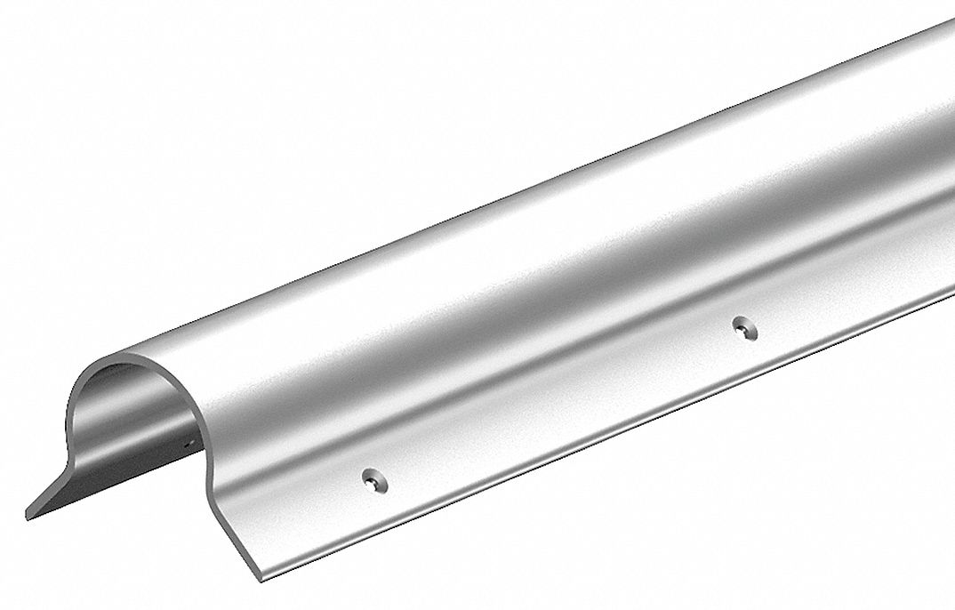 2 1/2 in Wd, 48 in Ht, Bull Nose Corner Guard 6YDC66YDC6 Grainger