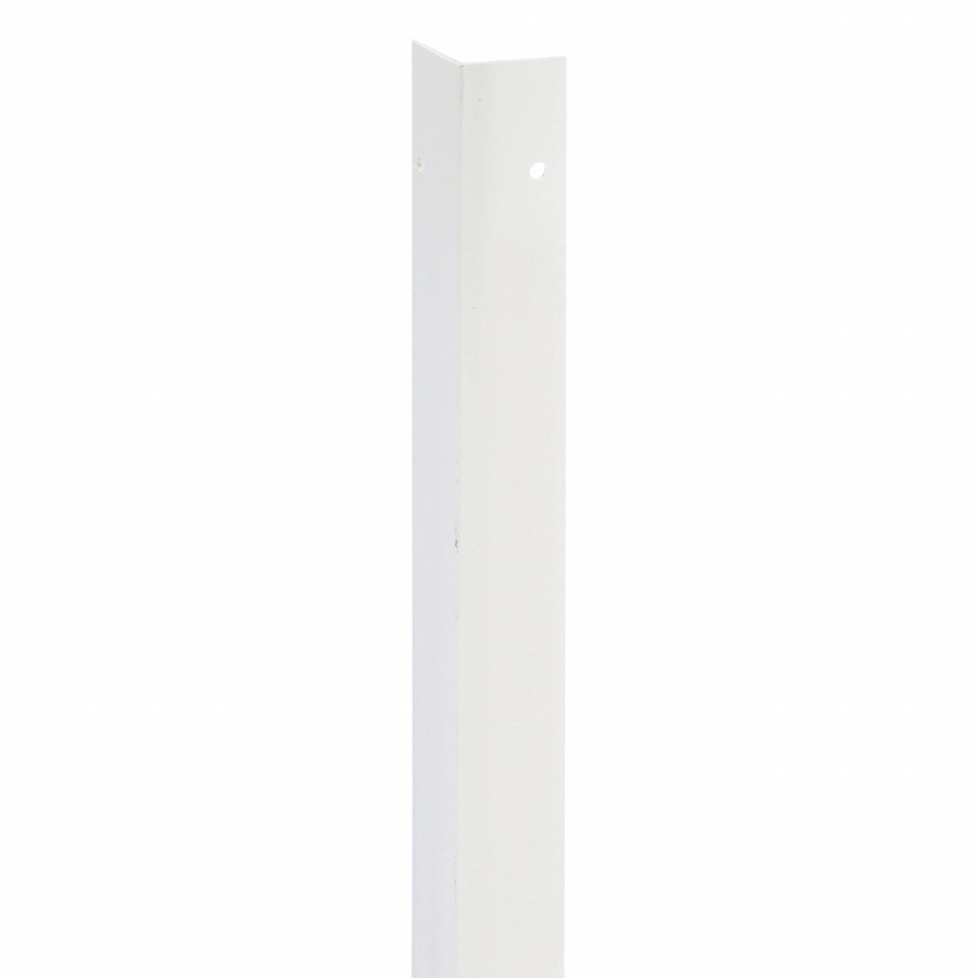 Corner Guard: PVC, Eggshell, For 90° Angle, 2 in Leg Wd, 4 ft Overall Ht, Smooth