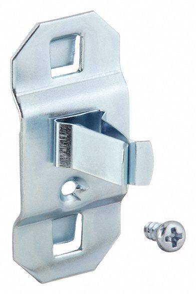 EXTENDED SPRING CLIP, ⅞ IN, HANGING, SURFACE, SILVER