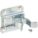 SPRAY CAN HOLDER, 2½ IN X 2¼ IN, HANGING, SURFACE, SILVER