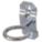 SINGLE RING TOOL HOLDER, 1½ IN X 1 IN, HANGING, SURFACE, SILVER