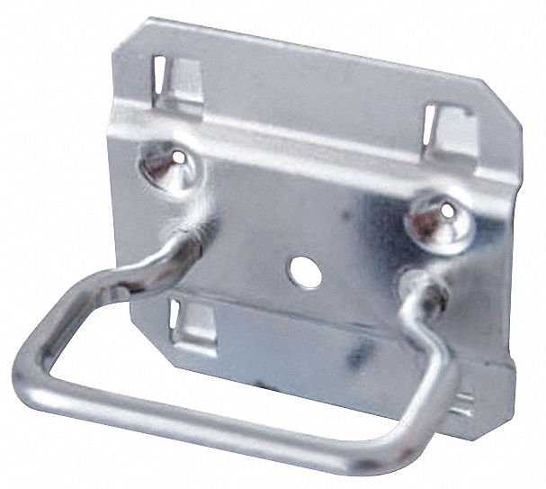 PLIERS/WRENCH TOOL HOLDER, 1½ IN X 2¼ IN, SCREW-IN, SURFACE, SILVER