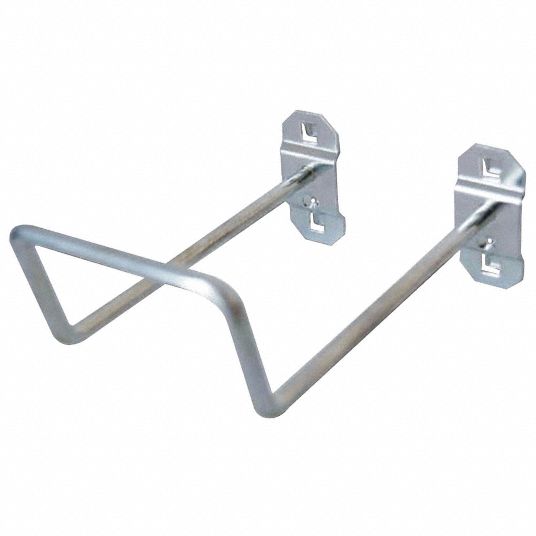 GRAINGER APPROVED Steel Double Closed Pegboard Hook, Screw In Mounting