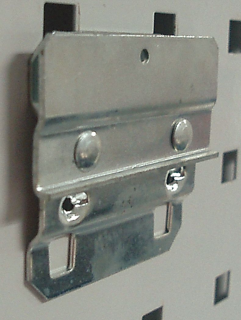 GRAINGER APPROVED Steel Bin Mounting Clip, Screw In Mounting Type
