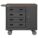 MOBILE CABINET WORKBENCH, 36 IN X 18 IN, HARDBOARD, 1,200 LB OVERALL LOAD CAPACITY, GREY