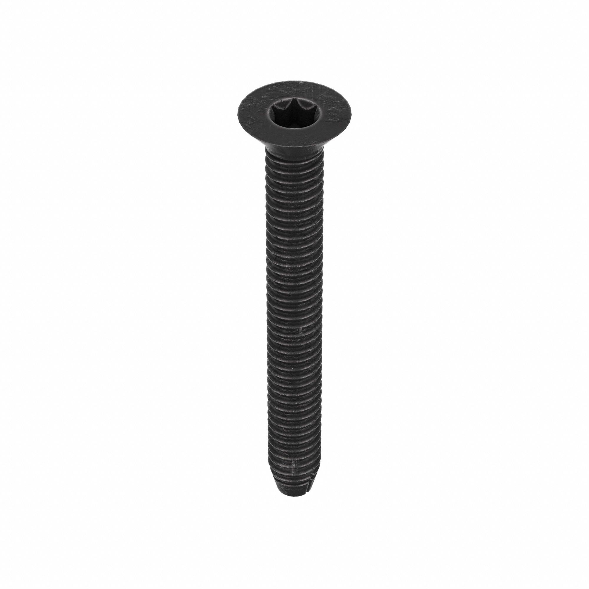 THREAD CUTTING SCREW, ¼ IN SIZE, 2 IN L, STEEL, PHOSPHATE, FLAT, TORX, 100 PK