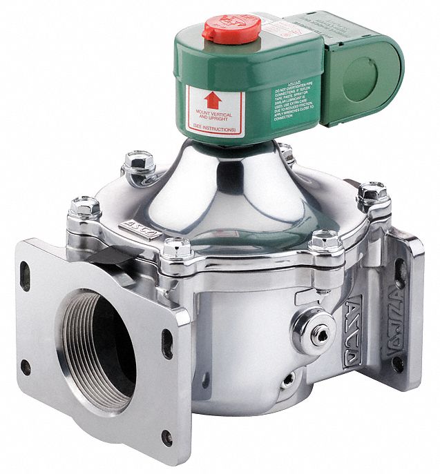 SOLENOID VALVE: 2-WAY, NORMALLY CLOSED, ¾ IN PIPE, 110V AC/120V AC, WITH JUNCTION BOX