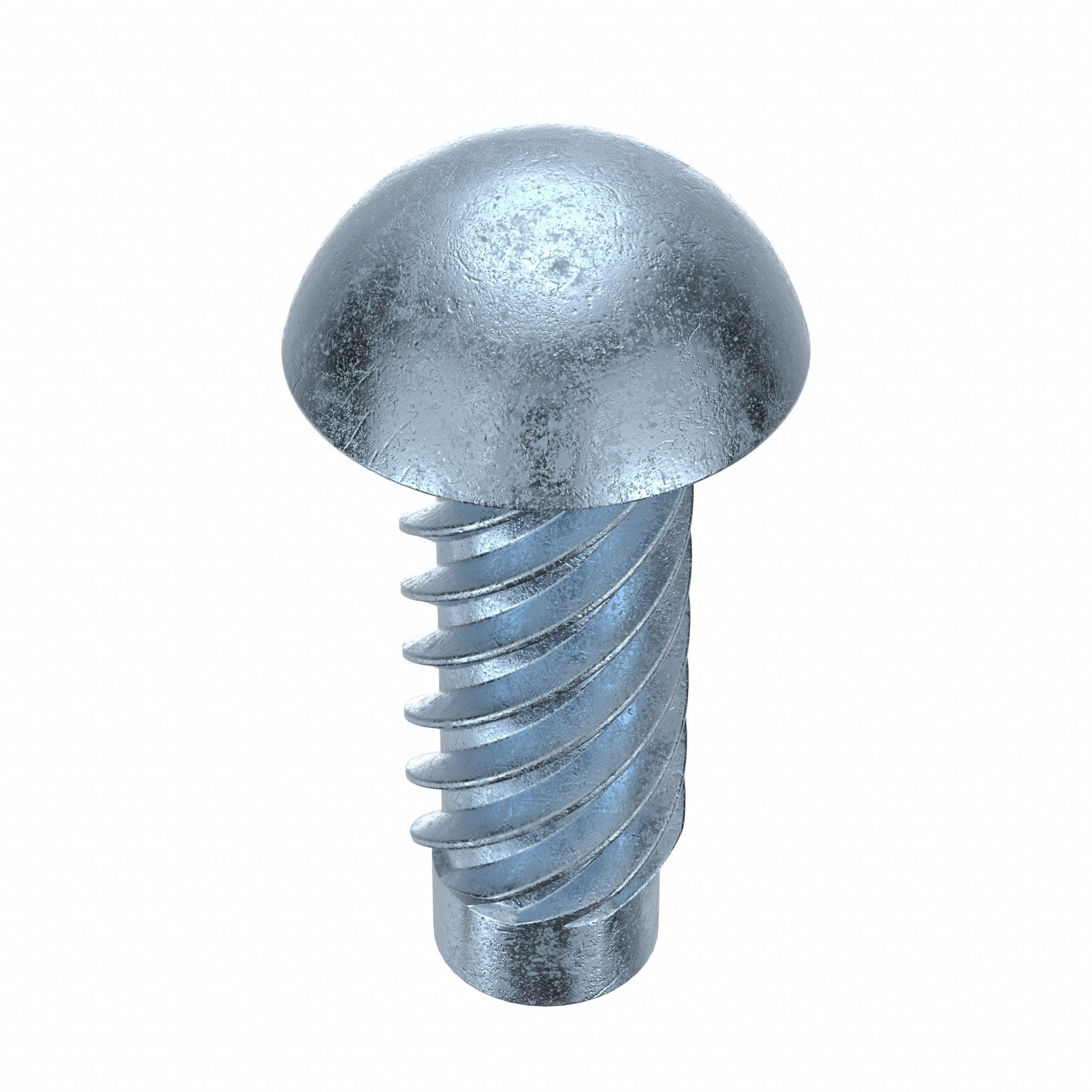 U Drive Screw: 5/16 in Lg, Knurled, Steel, Zinc Plated, 0.086 in Head Ht, 0.211 in Head Wd