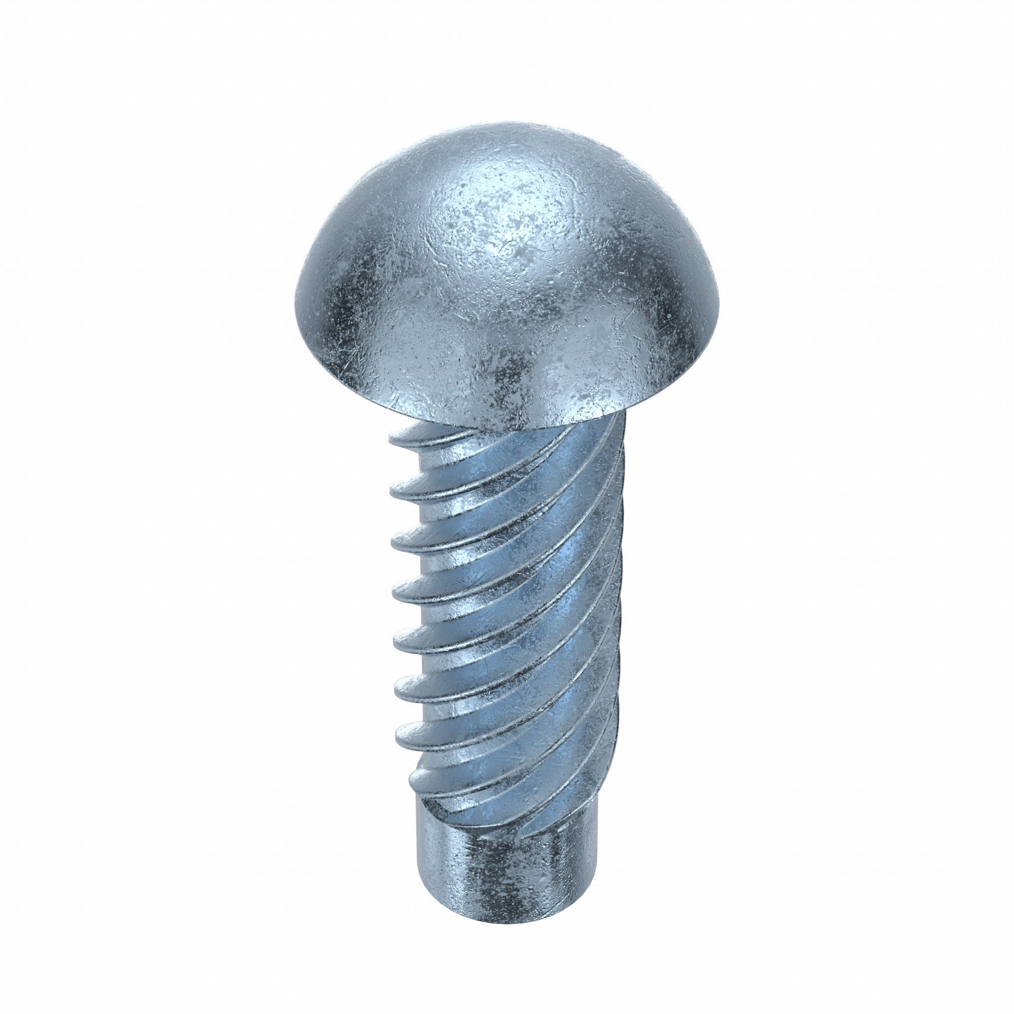 U DRIVE SCREW, ⅜ IN L, KNURLED, STEEL, ZINC PLATED, 0.086 IN HEAD H, 0.211 IN HEAD W