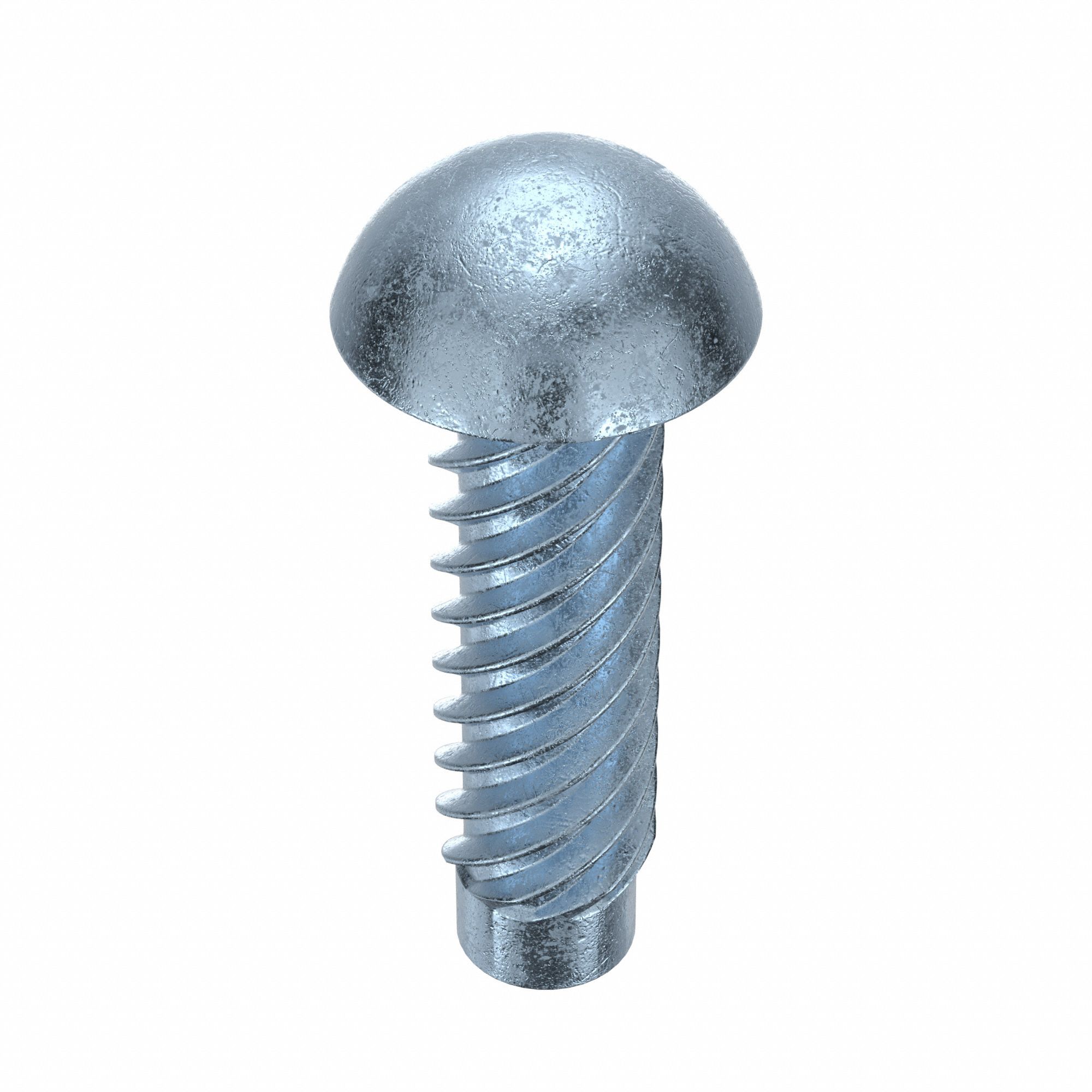 U DRIVE SCREW, ½ IN L, KNURLED, STEEL, ZINC PLATED, 0.103 IN HEAD H, 0.26 IN HEAD W