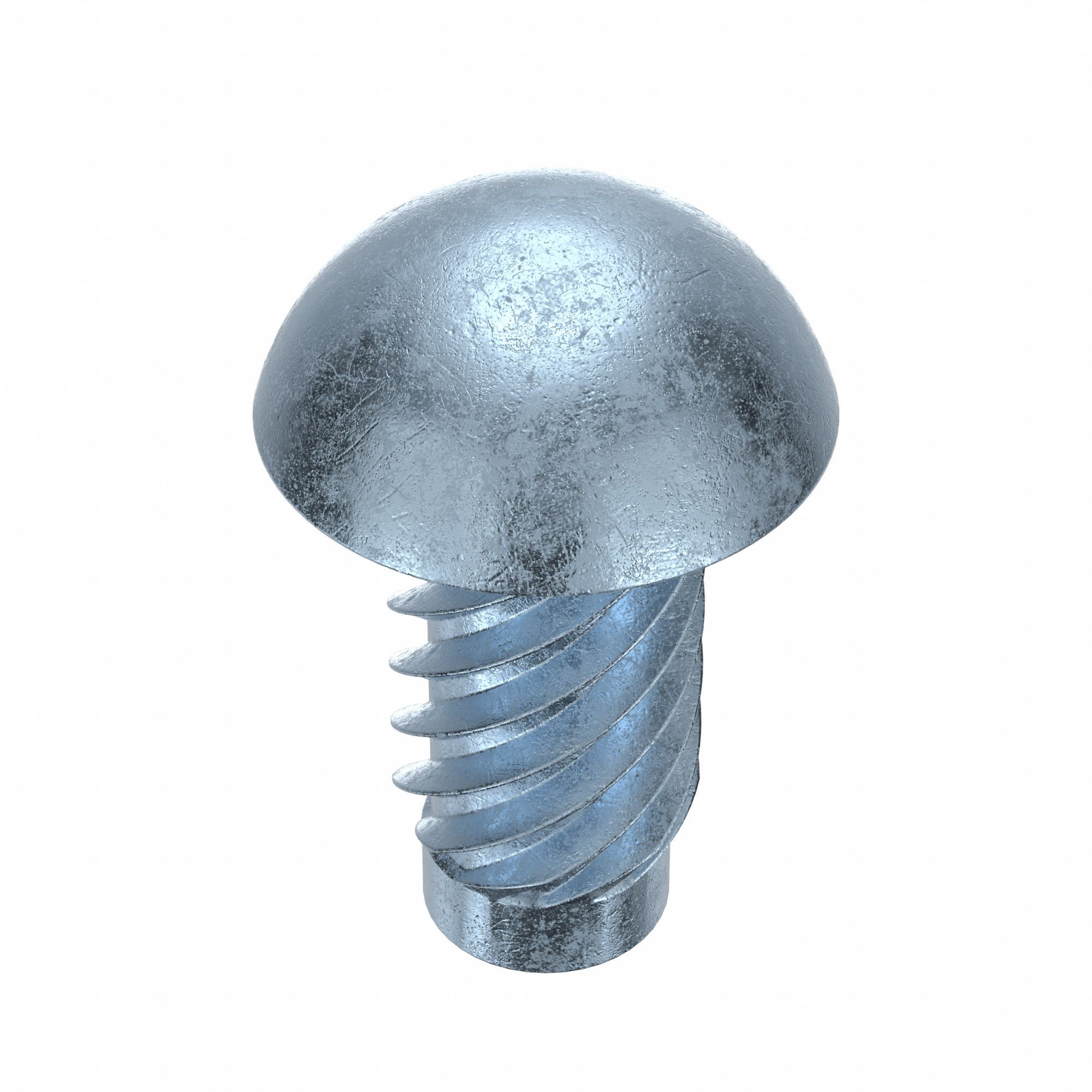 U Drive Screw: 5/16 in Lg, Knurled, Steel, Zinc Plated, 0.111 in Head Ht, 0.285 in Head Wd