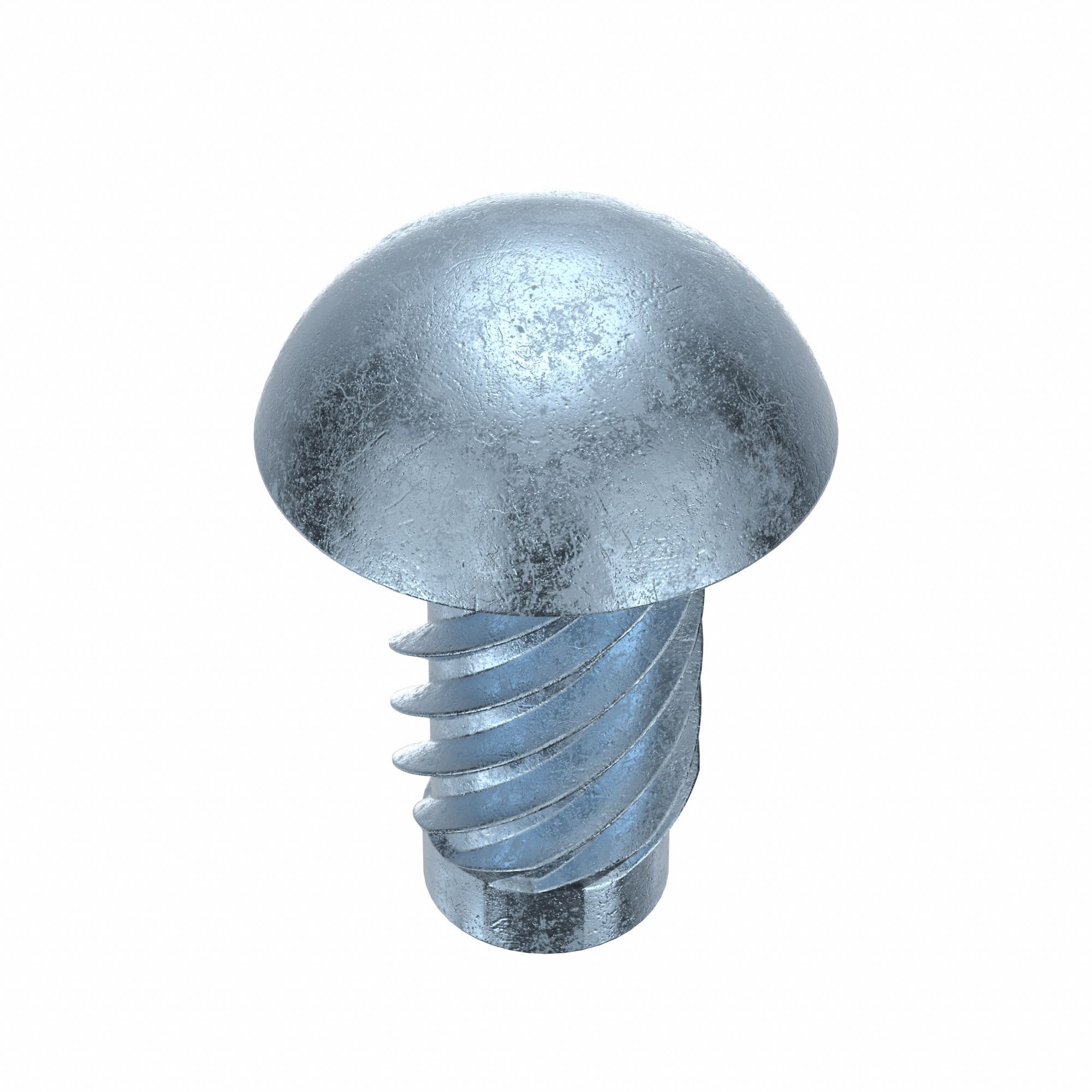 U Drive Screw: 5/16 in Lg, Knurled, Steel, Zinc Plated, 0.12 in Head Ht, 0.309 in Head Wd