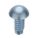 U DRIVE SCREW, ⅜ IN L, KNURLED, STEEL, ZINC PLATED, 0.12 IN HEAD H, 0.309 IN HEAD W