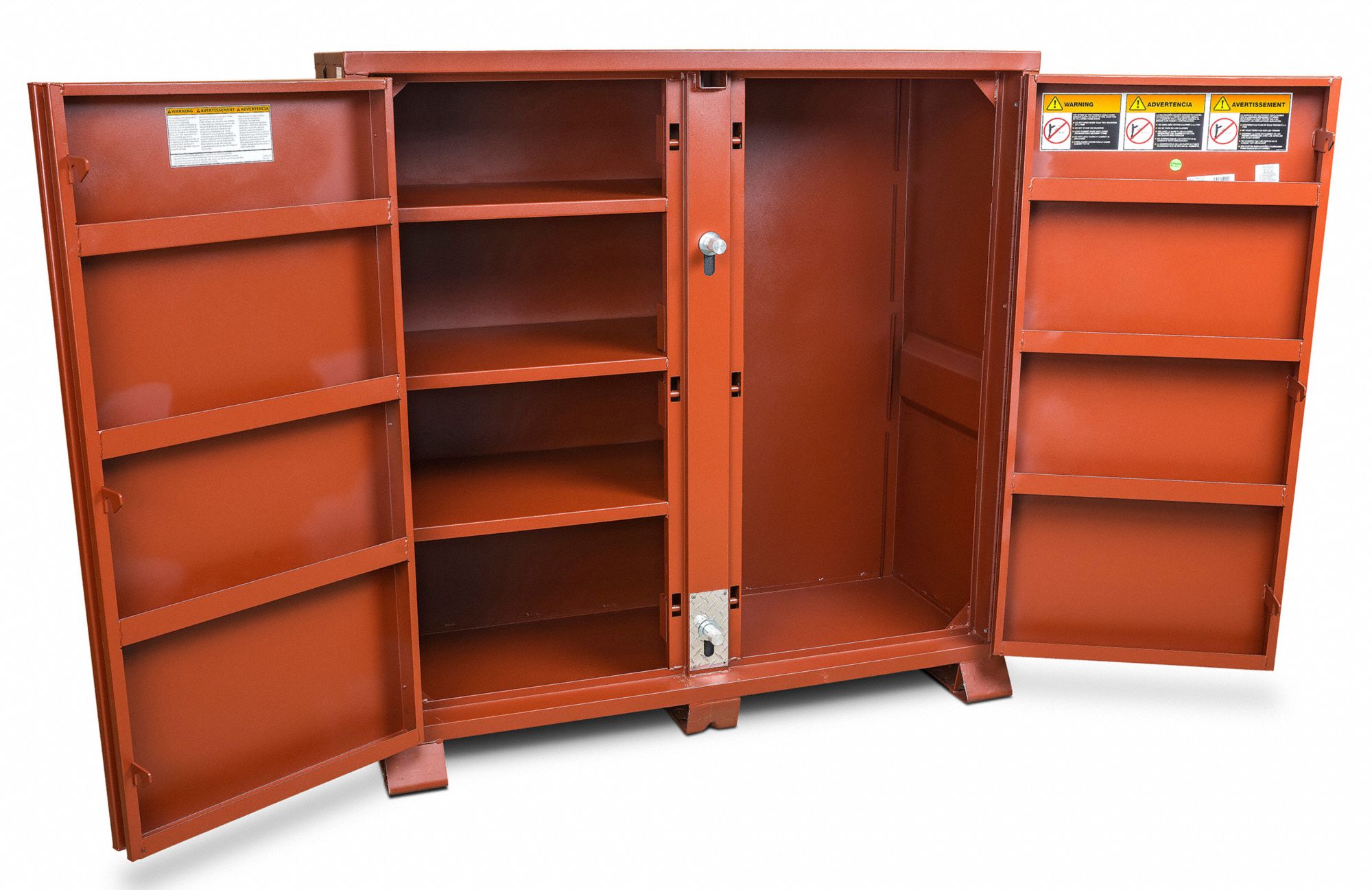 Little Giant SSL4-A-3060 High Capacity Storage Cabinet Gray 4 Adjustable Center Shelves 