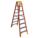 TWIN STEPLADDER, 8 FT LADDER SIZE, FIBREGLASS, 300 LB LOAD CAPACITY, 37 LB W
