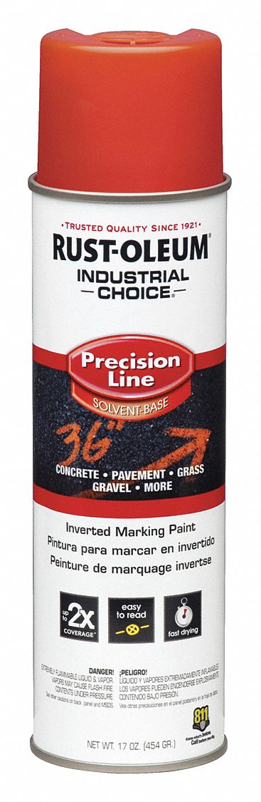 PRECISION LINE MARKING PAINT, INVERTED PAINT DISPENSING, FLUORESCENT RED, 20 OZ