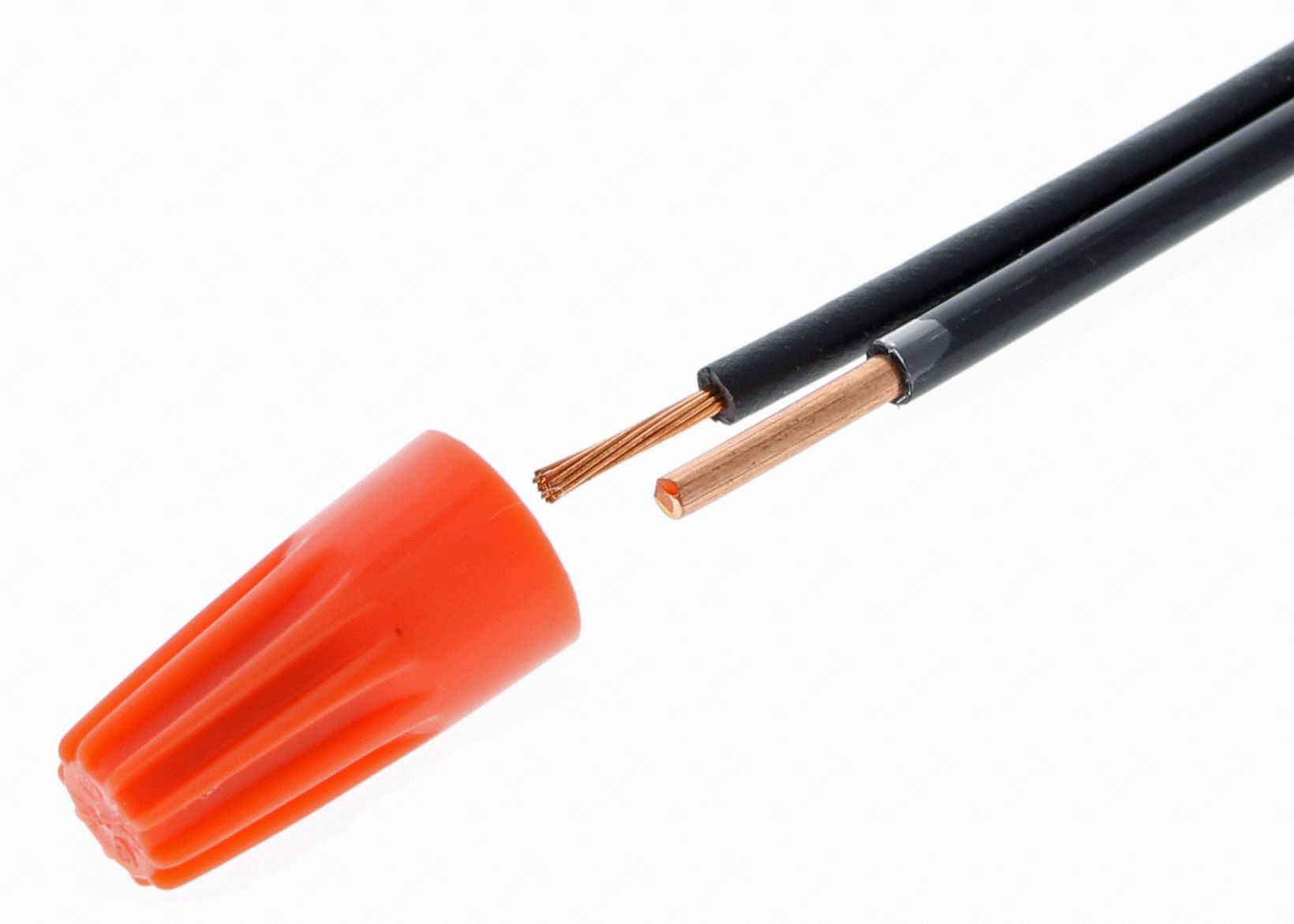 IDEAL Twist On Wire Connector Orange, (1) 18 AWG with (1) 20 AWG Min