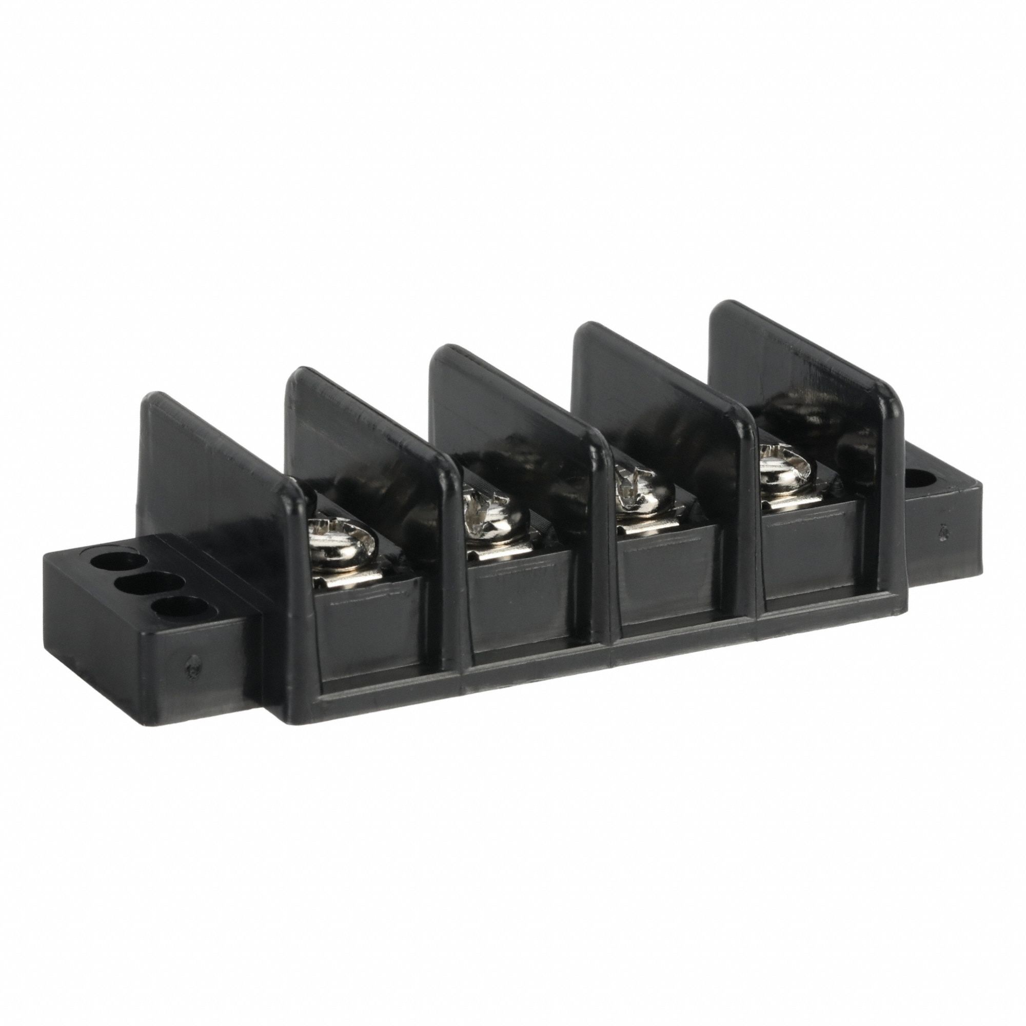 Barrier Terminal Strip: 4 Poles, 22 AWG – 10 AWG For Wire Sizes, 30 A Max Current